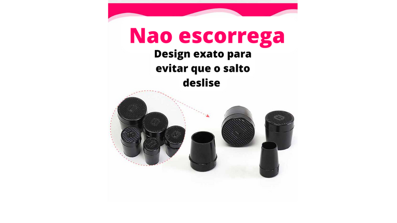 PROTETOR DE SALTO - COMPRANDO 1 PAR - GANHE MAIS DOIS PARES DO MESMO MODELO