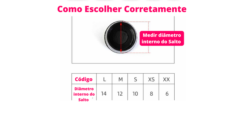 PROTETOR DE SALTO - COMPRANDO 1 PAR - GANHE MAIS DOIS PARES DO MESMO MODELO