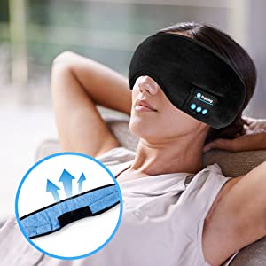 Tapa Olho De Dormir C/ Fone De Ouvido Bluetooth - Sleep Mask™