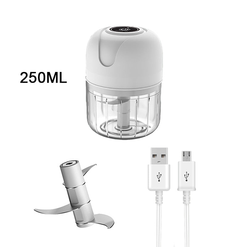 Mini Processador de Alimentos Elétrico Chopper USB