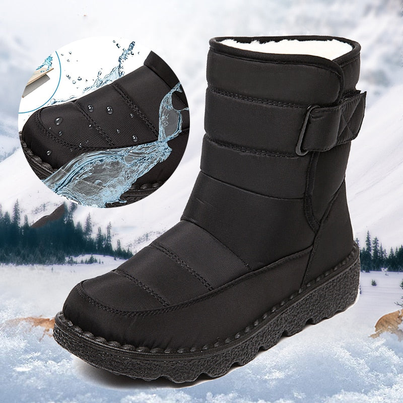 Bota Feminina de Inverno Casual Impermeável Fashion Lilly