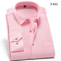 Camisa Anti-Estiramento™ | Conforto e Elegancia | Frete Grátis moda masculina 001 alestolojas Rosa PP 