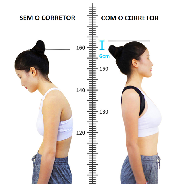 Corretor Postural Ajustável Unisex