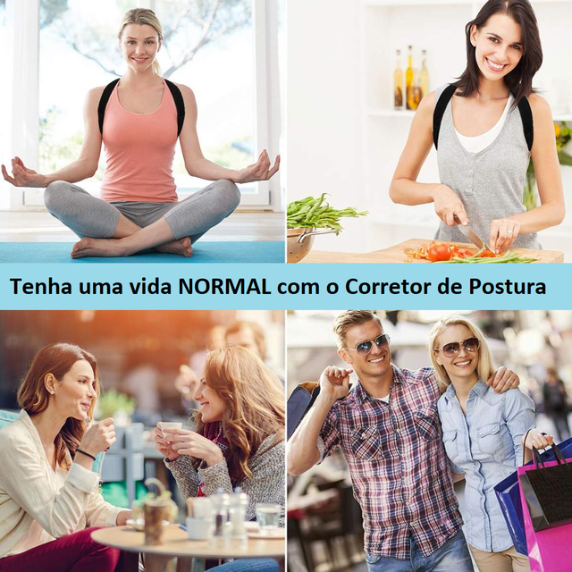 Corretor Postural Ajustável Unisex