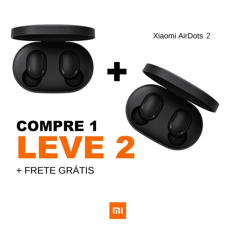 Kit - 2 un. Original Fone de Ouvido Bluetooth Air Dots 2 Xiaomi